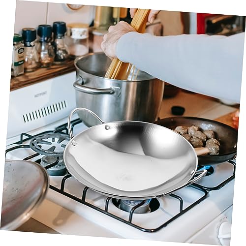 Happyyami Wok de acero inoxidable 2 piezas miniatura 7