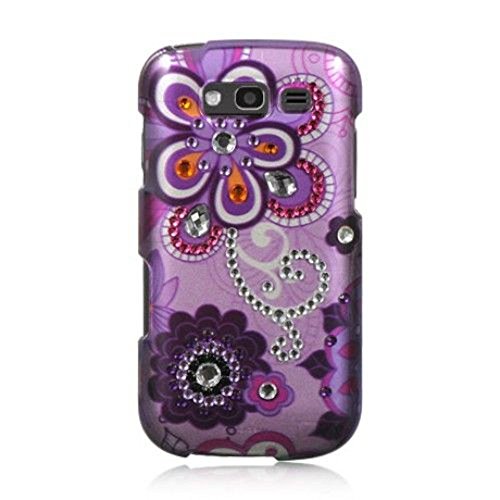 Galaxy S Blaze 4G Case, Dreamwireless Violet Rubberized Hard Snap-in Case Cover With Diamond For Samsung Galaxy S Blaze 4G SGH-T769 (T-Mobile), Purple Galaxy S Blaze 4G Case, Dreamwireless Violet Rubberized Hard Snap-in Case Cover With Diamond For Samsung Galaxy S Blaze 4G SGH-T769 (T-Mobile), Purple