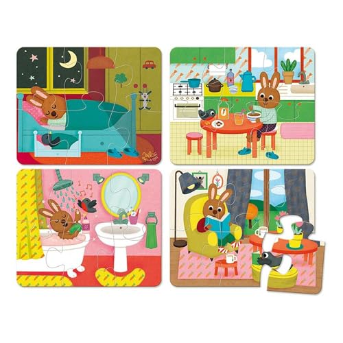 Puzzle La casa Vilac que estimula la motricidad fina infantil 2