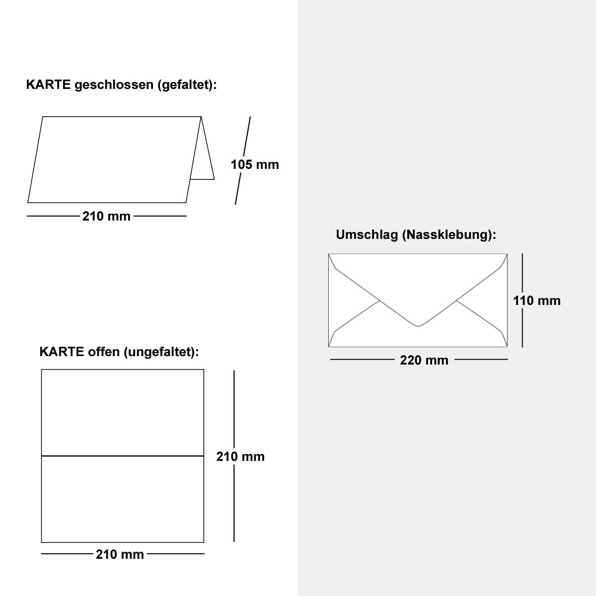 Zestaw 200 kartek składanych z kopertami pomarańczowe (pomarańczowe) - DIN podłużne - 21 x 10,5 cm - jakość premium - FarbenFroh® firmy Gustav NEUSER®