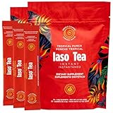 Iaso Instant Tea (Tropical Punch) - Fruity Cleansing Drink for Digestive Support, Refreshing Flavor - 25 Sachets, Pack of 2