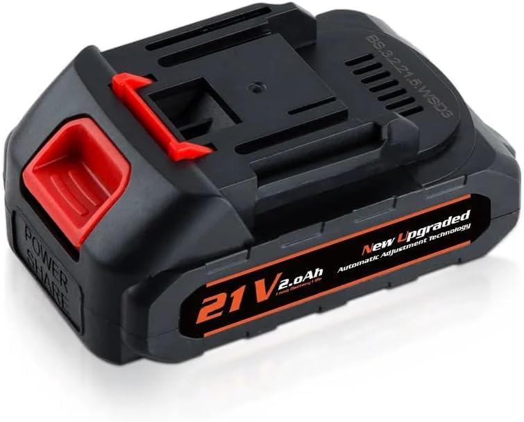 Batería de ion de litio de repuesto para herramientas eléctricas, 2000 mAh, 10 C, batería de iones de litio de alta velocidad para podadoras inalámbricas, herramientas eléctricas Max 21 V, 18 V