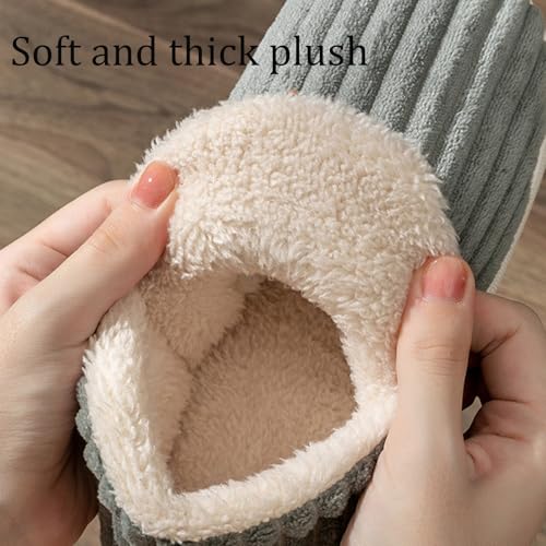 Pluffi Cozy Stylish Slipper, Pluffi Slipper Booties for Kids and Adult, Winter Cloud Slippers Warm Fuzzy Lining House Slippers(Gray,1-2 Big Kids)4