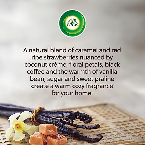 Image of Air Wick Vibrant Plug-In Scented Oil Refills, 5 Count, Vanilla & Warm Caramel, Air Freshener, Essential Oils