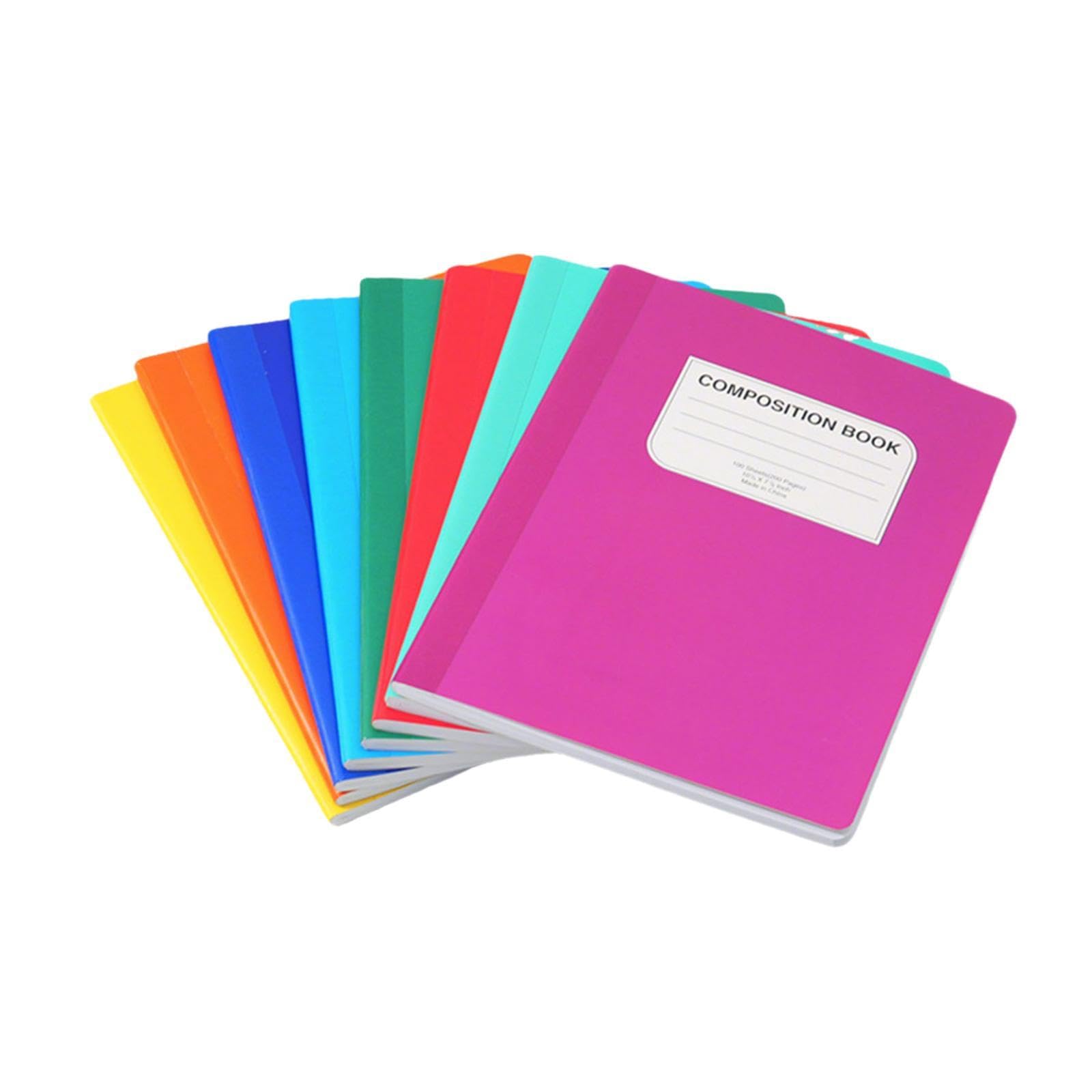 8 Pezzi Quaderno Blocco per Note Registro E Diario con Design Pulito E Minimalista Carta Liscia a Righe per Appunti Quotidiani Adatto per Ufficio Scu, Tinta Unita