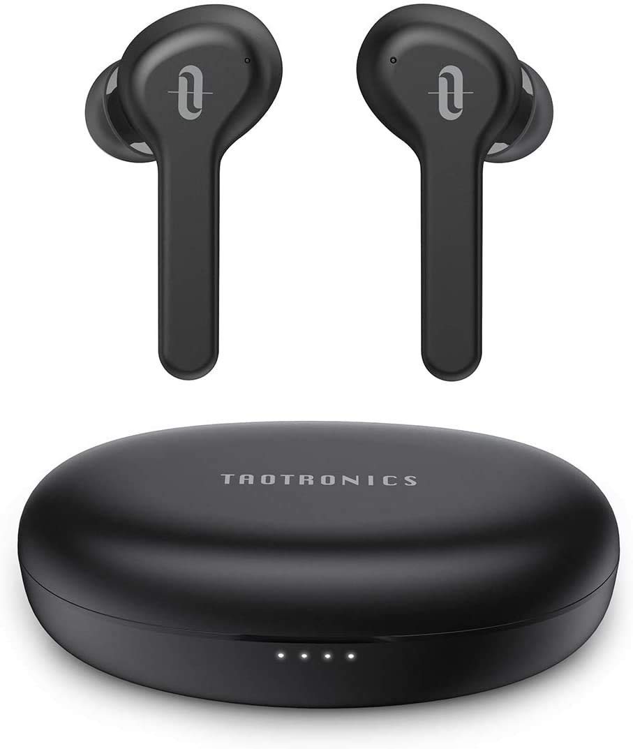 Wireless Earbuds TaoTronics SoundLiberty 53 [2020 Upgrade] in-Ear Wireless Headphones IPX8 Waterproof 50H Playtime TWS Bass Stereo Bluetooth Earbuds Bluetooth 5.0 Earphones with Built-in Mic