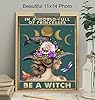 Boho Witchy Wall Art & Decor - LARGE 11x14 - Celestial Moon Decor - Bohemian Hippie Room Artwork for Women, Gothic Witch Print - Wicca Wiccan Pagan Picture - Witchcraft Supplies - Goth Wall Decoration #3