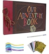 Our Adventure Book RECUTMS Photo Album Pixar Up Family Scrapbook Handmade DIY Vintage Album Kit G...