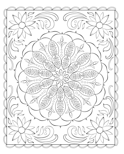 Creative Haven Scandinavian Folk Art Coloring Book