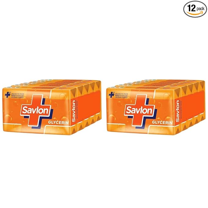 Savlon Moisturizing Glycerin Soap Bar With Germ Protection, Pack Of 10-125G Each at Rs. 300
