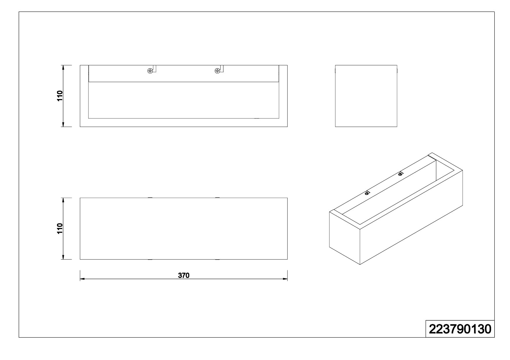 TRIO, Applique, Brad incl. 1 x LED,SMD,13,5 Watt,3000K,1500 Lm. Finitura: Legno naturale, color legno L:37,0cm, A:11,0cm, P:11,0cm Luce su e giù,Dimmerabile tramite interrutto,