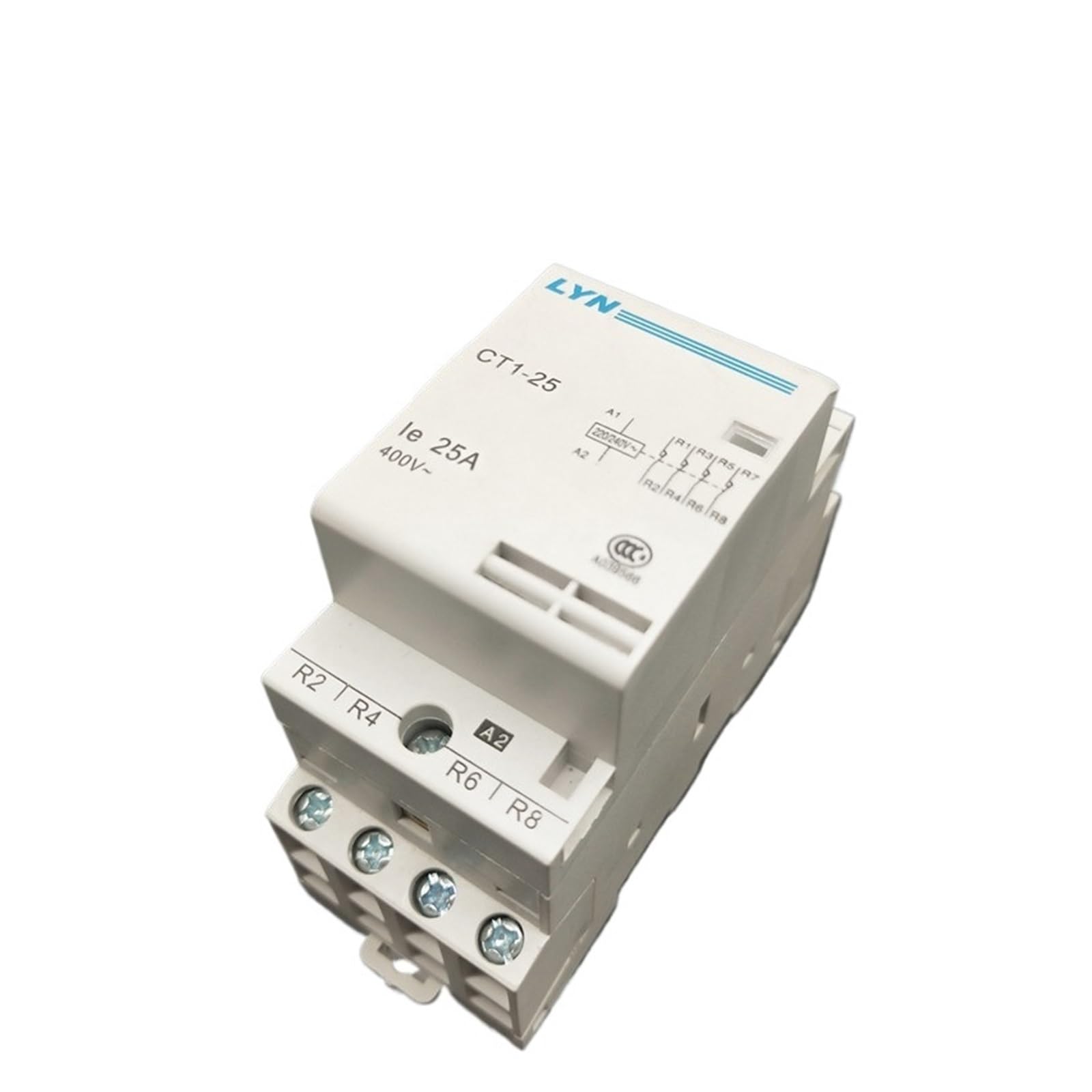 CT1-25 4P 16A 20A 25A 220V 400V ~ 50/60 Hz Szyna DIN Ac Modułowy stycznik domowy 4NO 2NO 2NC 4NC (2NO 2NC 16A)