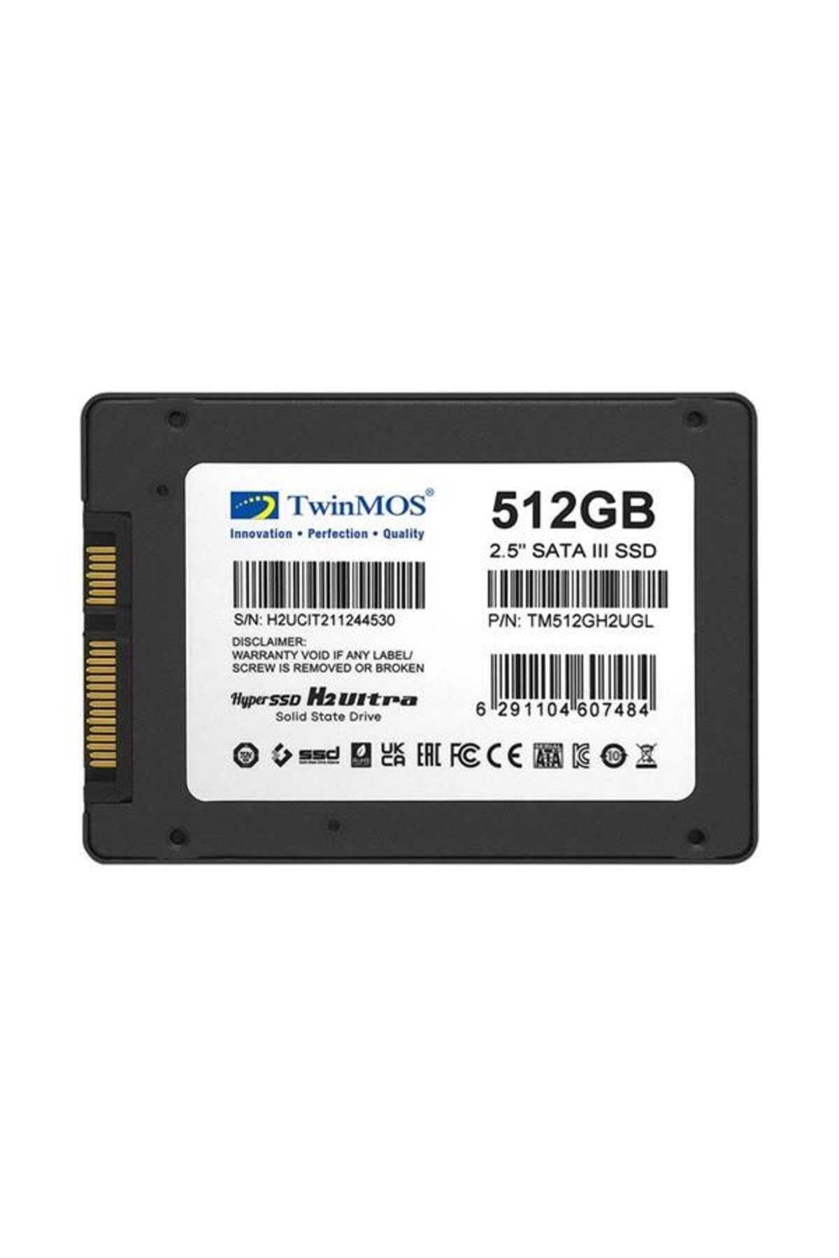 TwinMOS H2 Ultra 2.5 Hyper SSD dysk twardy, pojemność 512 GB, szary
