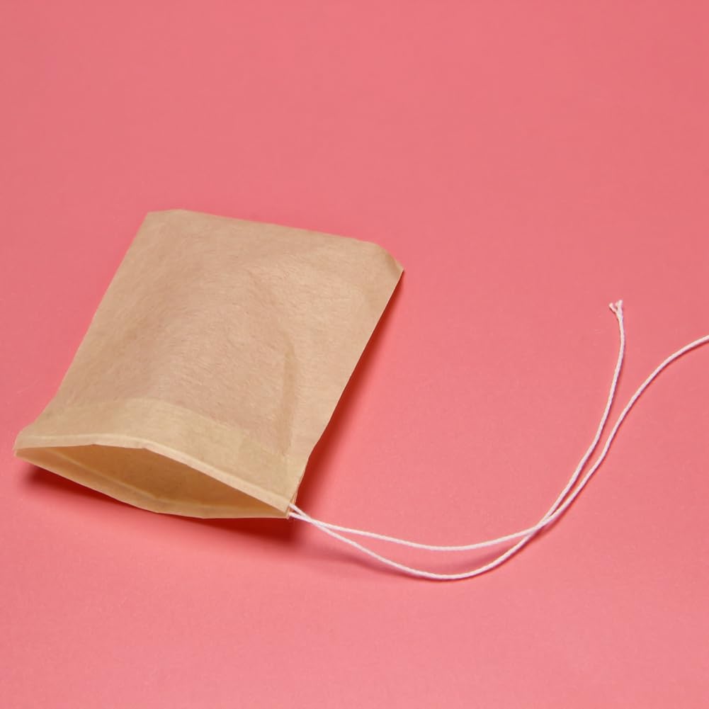 3000 bolsas de filtro de té, bolsa de té de papel desechable con cordón, seguro, fuerte penetración, papel sin blanquear