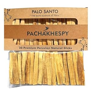 Palo Santo Sticks Authentic Smudging Peru 20 Pack for Energy Cleansing Aromatherapy Meditation 100% Natural Ethically Sourced Sustainable Holy Wood Wild Harvested Premium Palo Santo Incense Quality