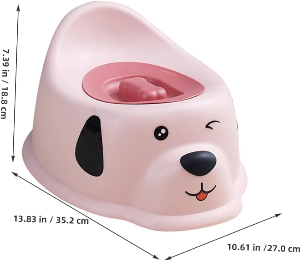 Kisangel Dog Pattern Potty Training Seat Boy Girl Toilet Seat Portable Boys and Girls Potty Training Car Toilet