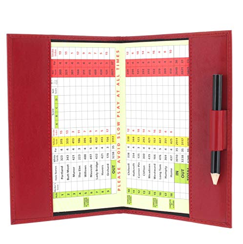 Porta Tarjeta de Puntuación de Golf de Cuero Suave 2315 Amapola