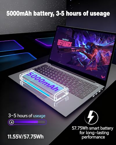 Image of Laptop Computers,15.6 inch IPS 1080P Screen,12th generation i5 1235U Processor 10C 12T 4.4Ghz 20GB RAM 512GB SSD, Laptops with Fingerprint Recognition Backlit Keyboard,WiFi,USB 3.0, Webcam, HDMI ,Black