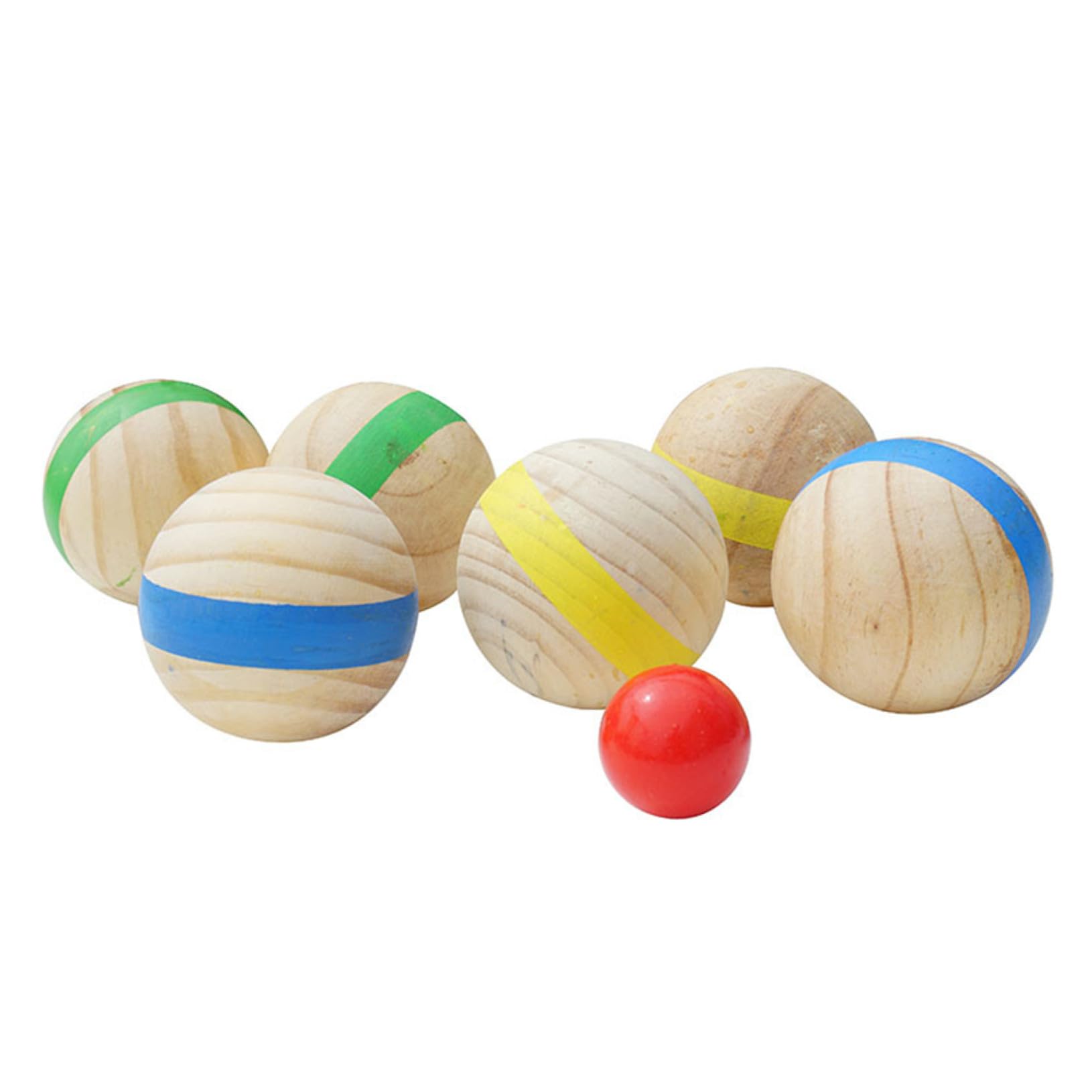 Bocce en Bois 7 Pièces Style Français pour Extérieur et Plage
