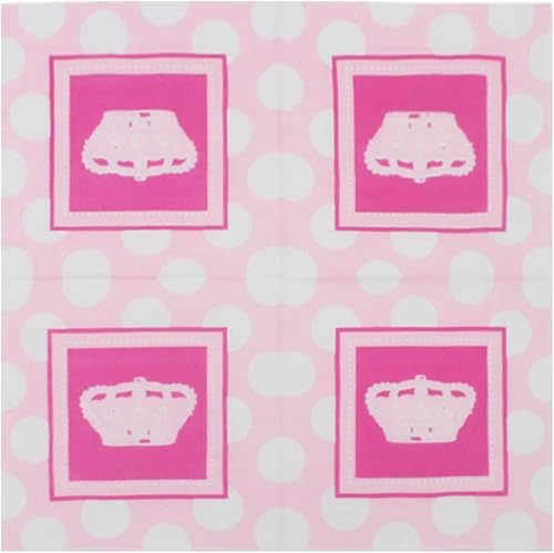 60 servilletas desechables creativitas para bodas o fiestas de té (corona rosa)