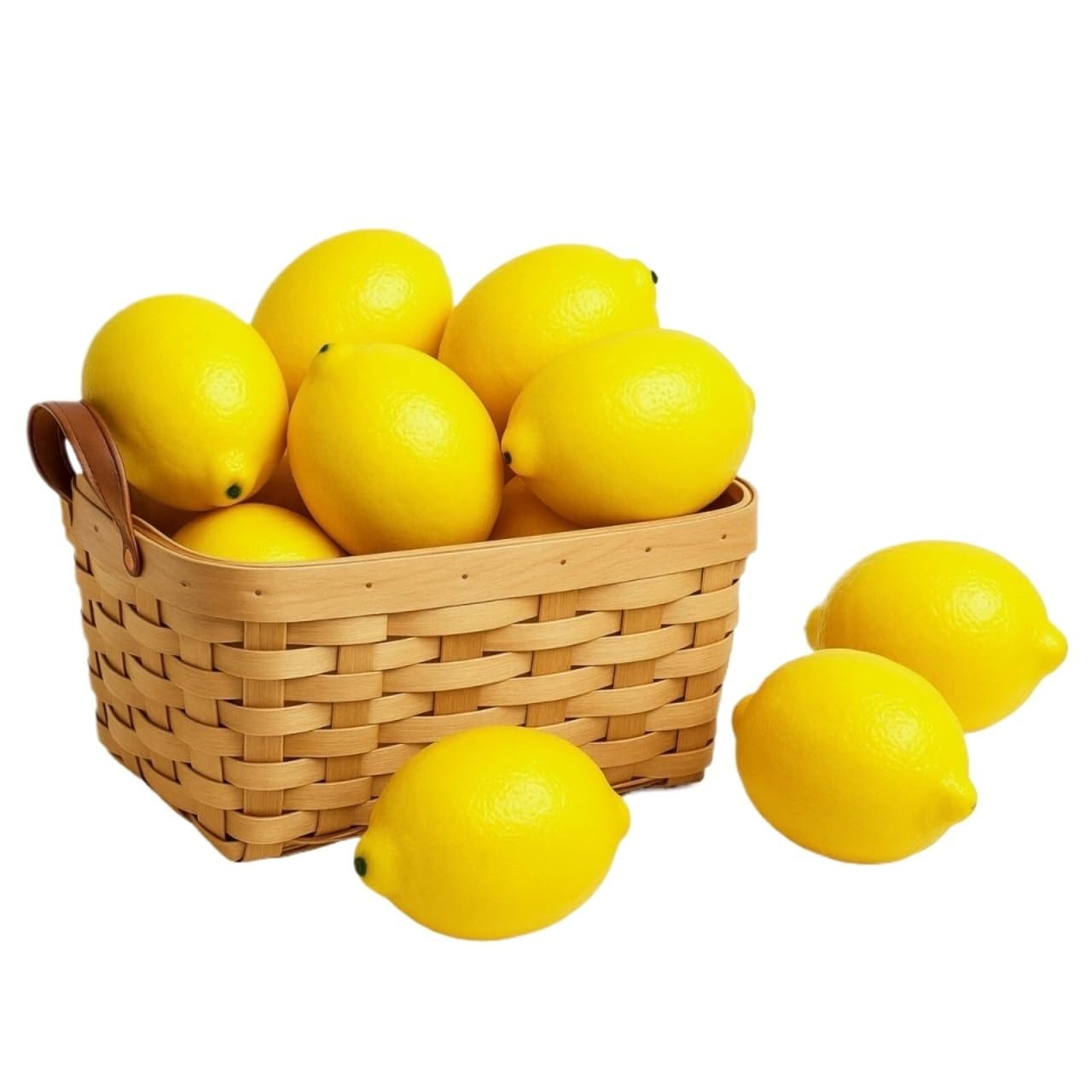 CVdrtyED Reusable Artificial Fruit Display 12 Pieces Artificial Simulation Lemon Fruit Models For Home Decoration Kitchen Ornaments