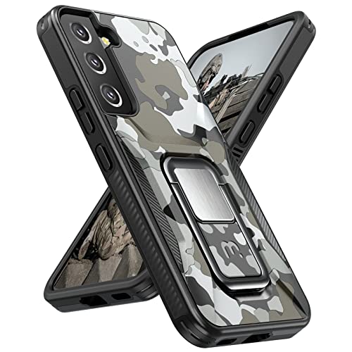 MYBAT PRO Designed for Samsung Galaxy S22 Plus Case with Stand, 6.6 inch, Shockproof Stealth Series, Support Magnetic Car Mount, Heavy Duty Military Grade Drop Protective Cover with Kickstand, Green