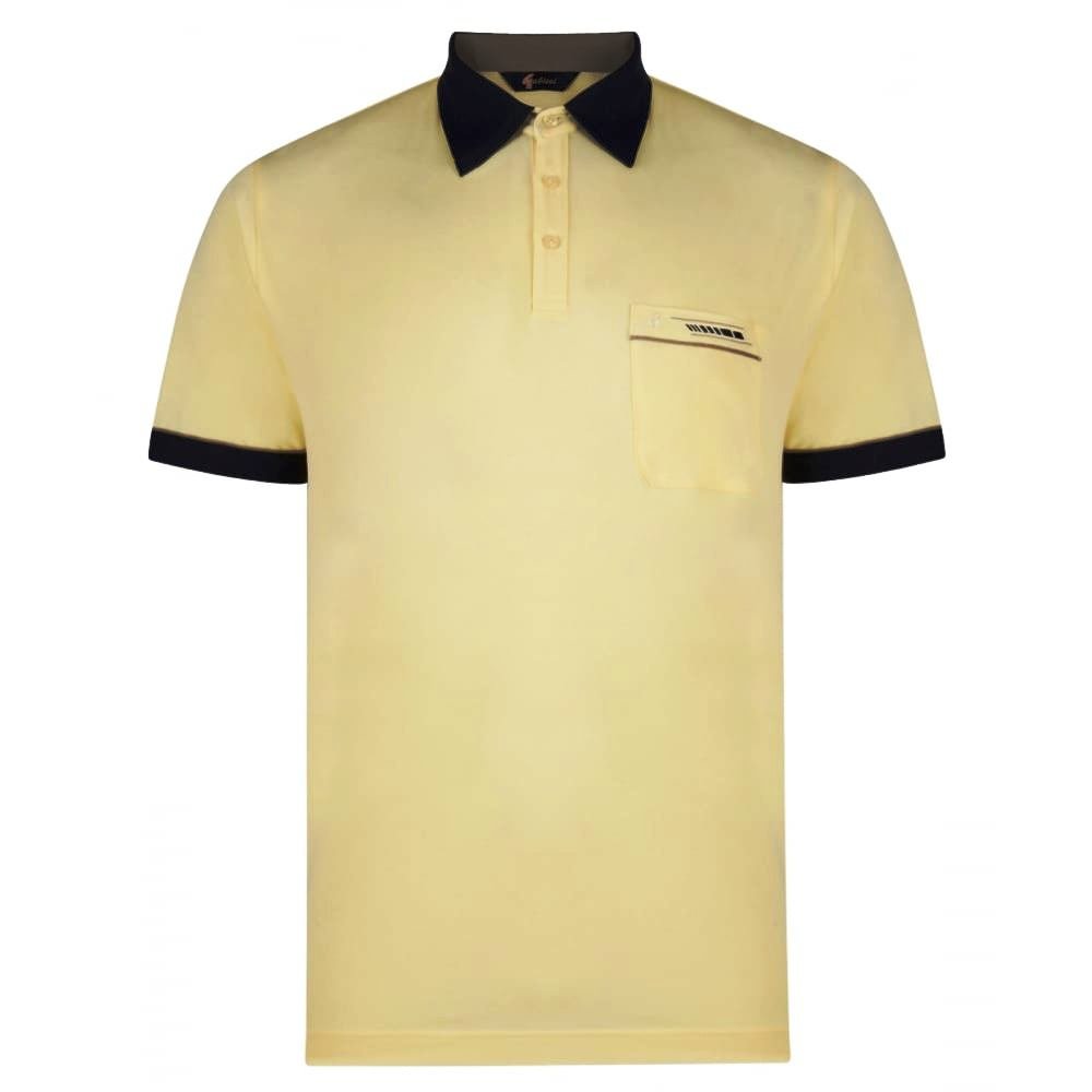 Gabicci Men's Corn Classic Jersey Polo Shirt Contrasting Collar & Cuffs (G00x62), - Xx_large