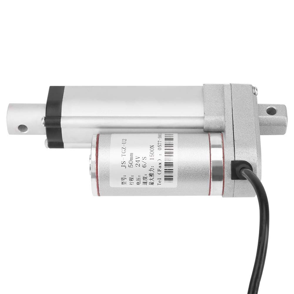 Siłownik liniowy DC 12V Silnik elektryczny podnośnika 140KG do automatycznych siłowników liniowych do samochodów, przemysłowego elektrycznego systemu podnoszenia, łóżek elektrycznych i przemysłu maszynowego (50 mm)