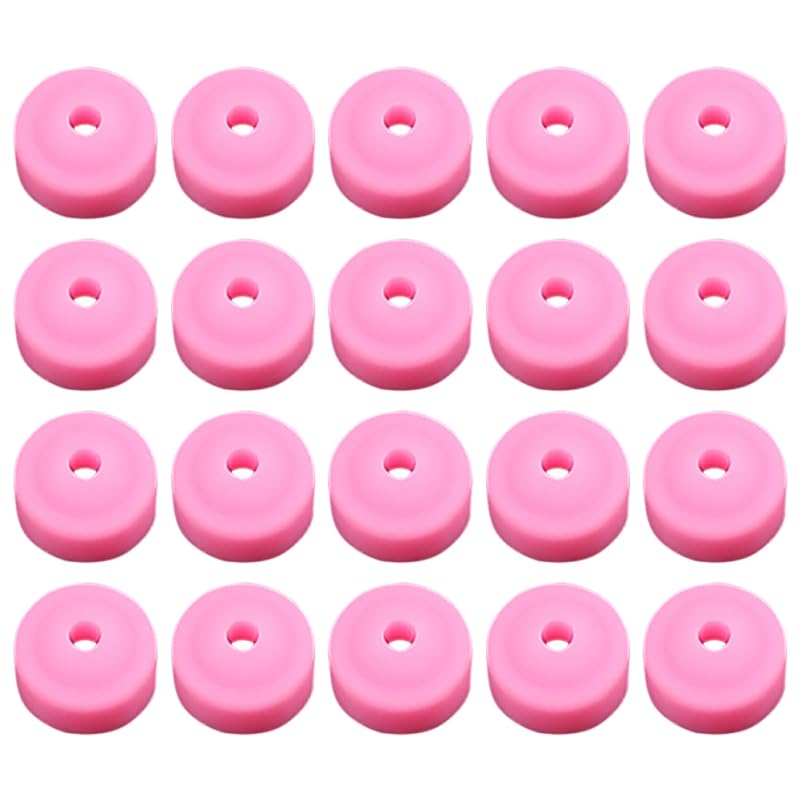minkissy Nail Drill Dustproof Cover Caps 20Pcs Silicone Nail Collector Protectors for Professional Manicure Tools and Art Salon Use