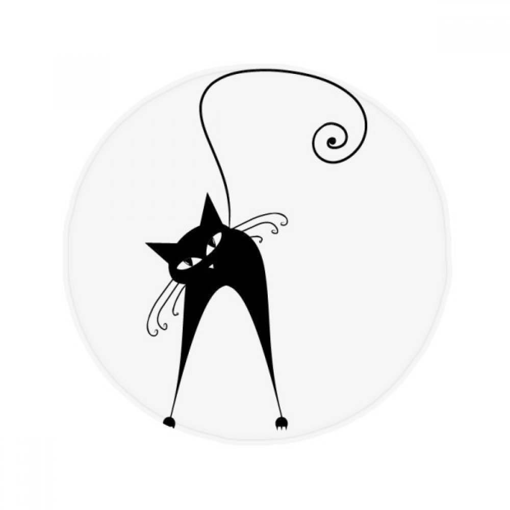 Tapis de sol chat noir Halloween, le cadeau parfait pour les amoureux des animaux