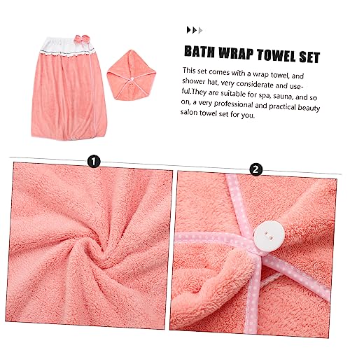 HOMSFOU 4 Conjuntos De Saia De Banho Terno Roupões Toalhas De Praia De Microfibra Roupões Femininos