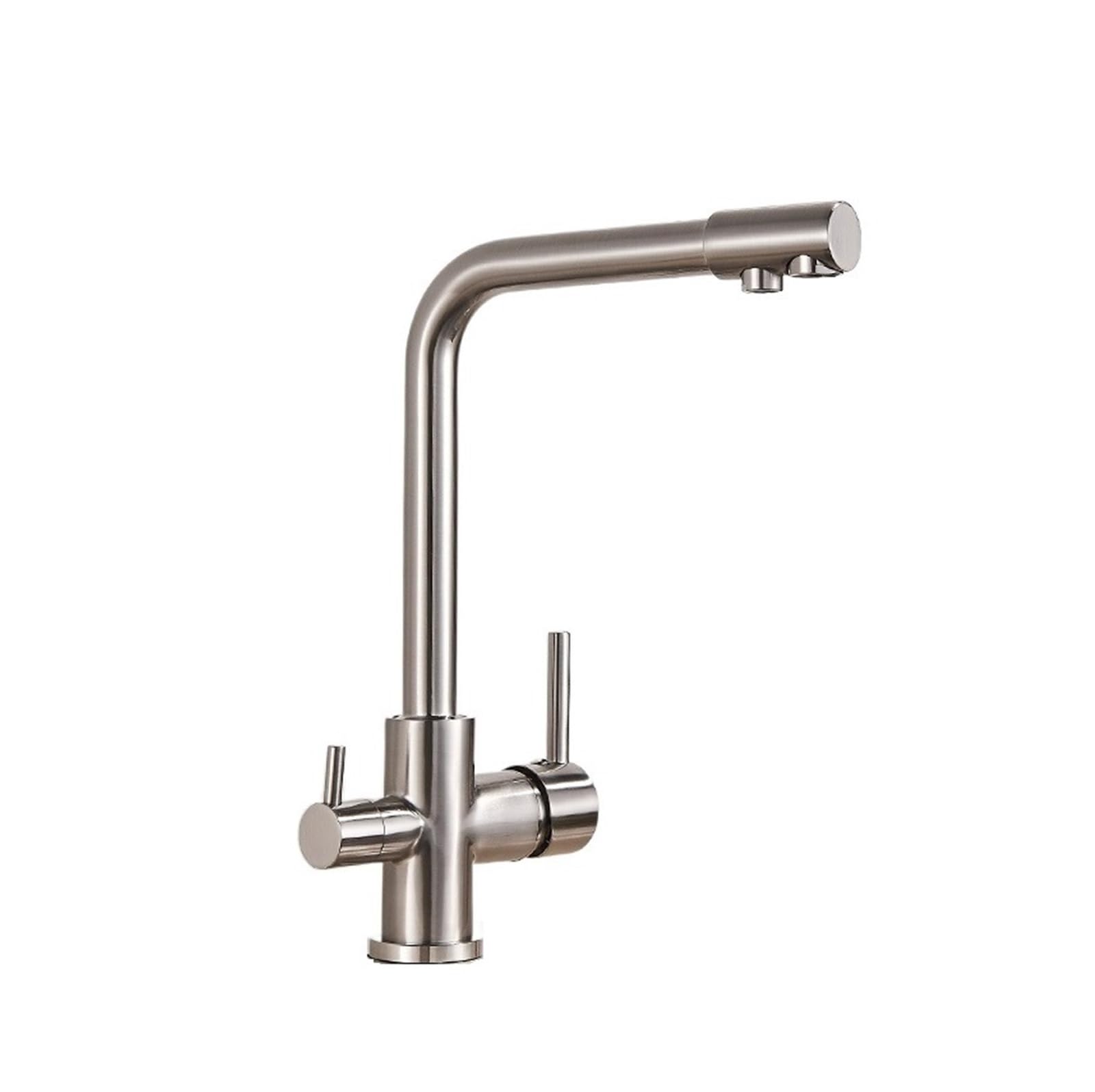 DFGHNBVC Water Filter Kitchen Faucet Drinking Water Tap Rotatable Water Purification Feature Taps For Kitchen Sink Mixer S Easy Installation,Brushed Nickle