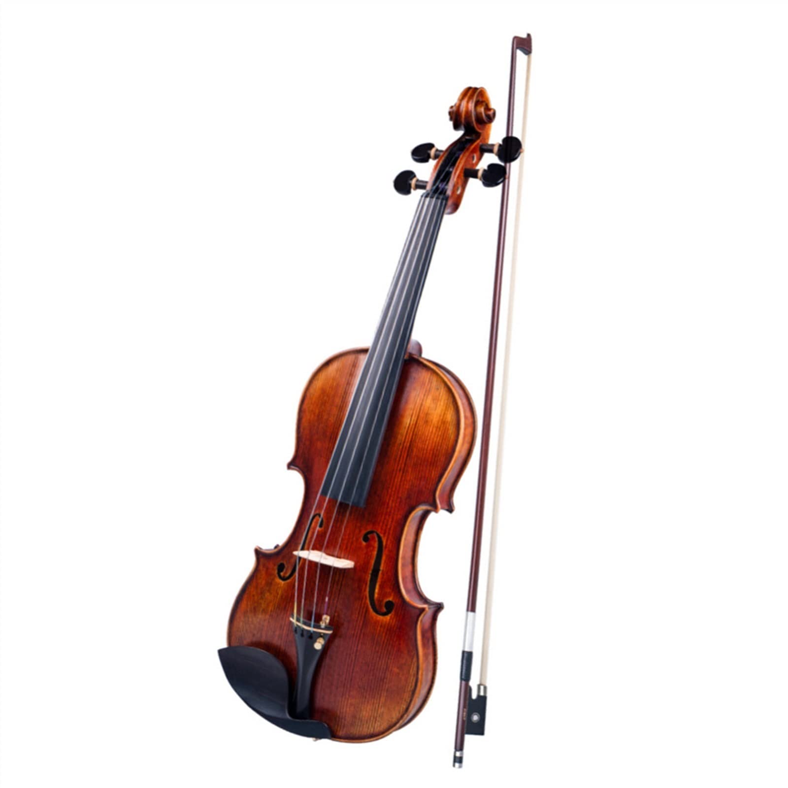 Violon Student Kit Violino 4/4 con Custodia per Violino in Fibra di Carbonio Arco in Legno Brasiliano