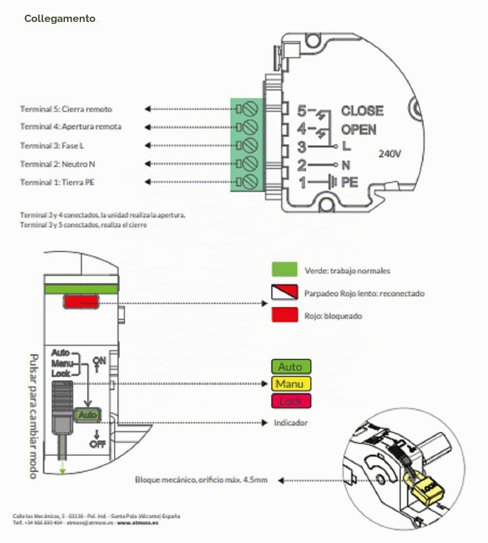 Interruttore differenziale auto riarmabile Super immunizzato SI da 40A tipo A, 10Ka 2P 30ma (tempo di reconnessione 10, 60, 300s). (2P 40A 30MA)
