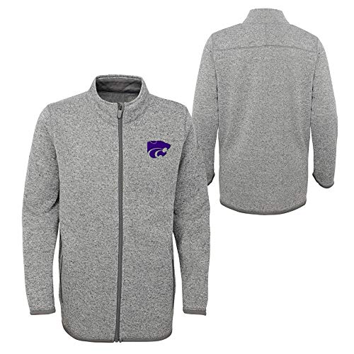Outerstuff NCAA Youth Boys (8-20) Kansas State Wildcats Lima Full Zip Fleece Jacket, (Large (14-16))