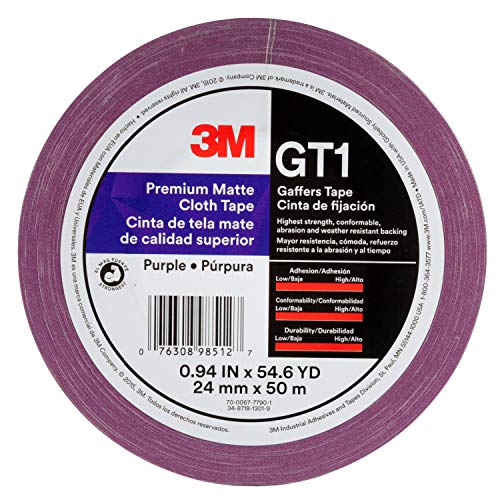 Image of 3M 98512 Tape GT1 24 mmx50 M 11 mil, Purple
