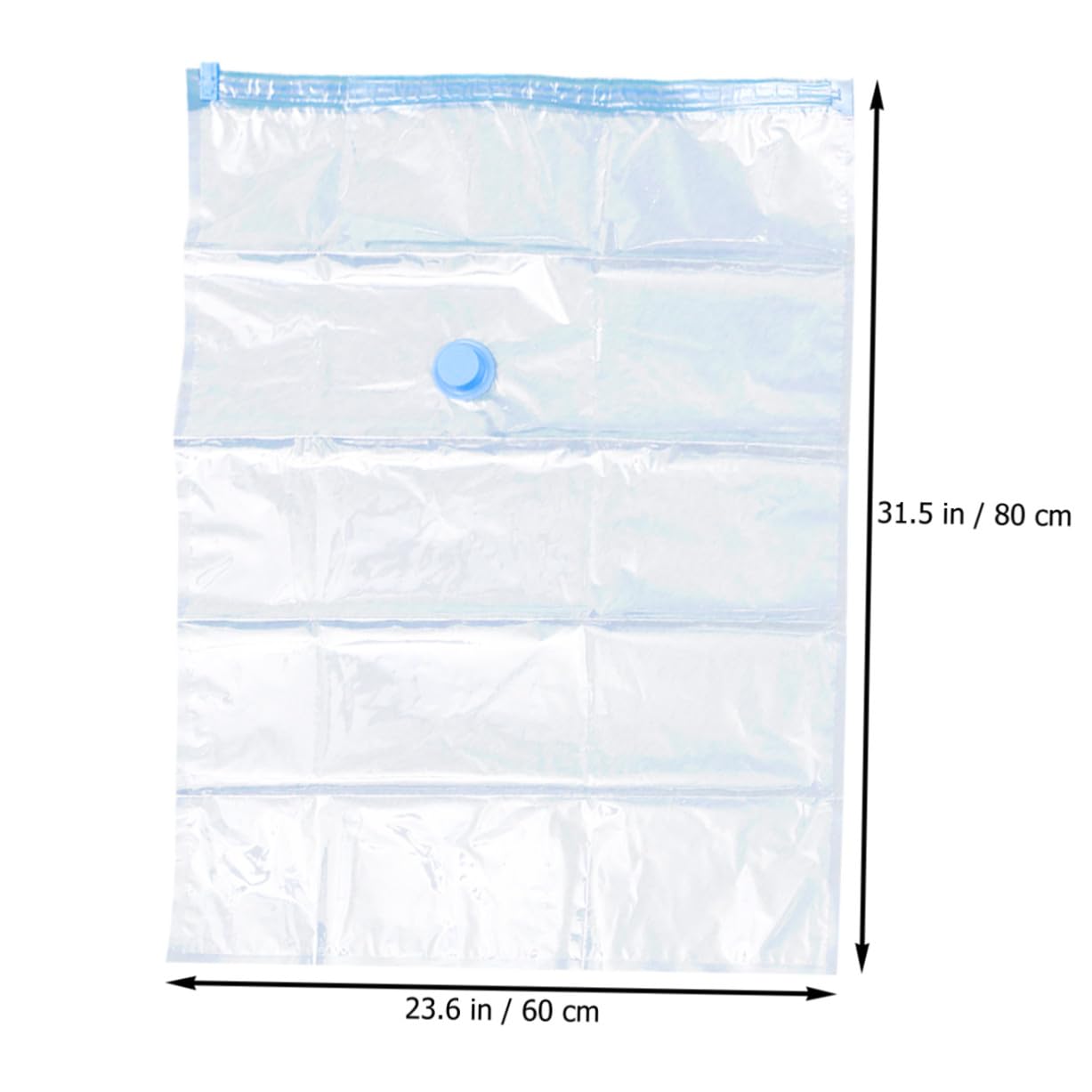Bolsas de Compresión al Vacío Plegables 10 Unidades 60x80 Cm | Organizador para Ropa, con Bomba Manual Incluida, Material Pa·pe, Uso Doméstico Equipaje Color Aleatorio