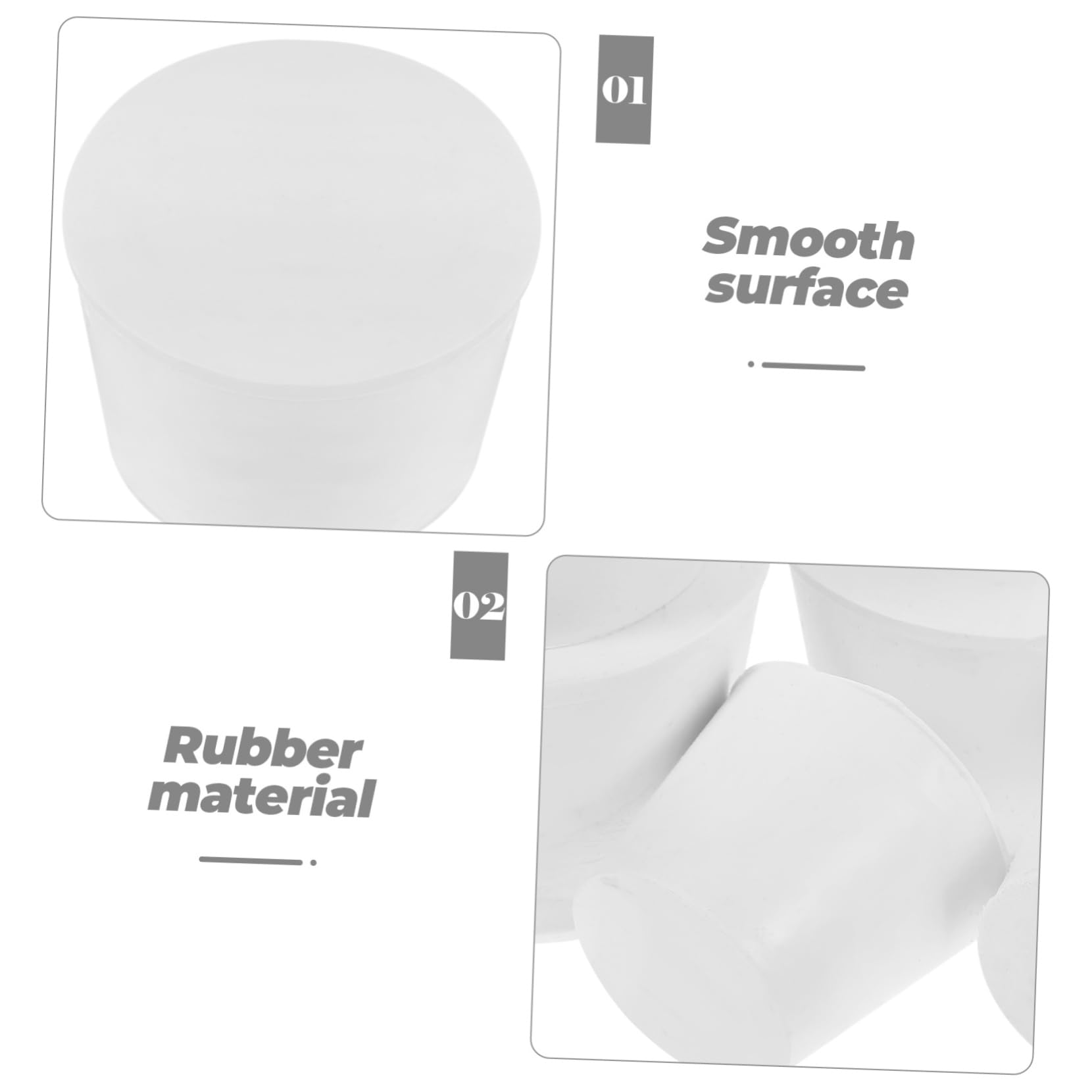 ERINGOGO 5 pcs Test Tube Solid Stoppers Reliable Sealing Plugs for Laboratory Use Easy Installation No Leakage Multiple for Experiments and Storage