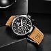 BENYAR Relojes para Hombre Analógico Movimiento Cuarzo Cronografo Impermeable Luminoso Moda Casual Reloj de Pulsera Correa de Cuero Elegante Regalo para Hombre Imagen de BENYAR Relojes para Hombre Analógico Movimiento Cuarzo Cronografo Impermeable Luminoso Moda Casual Reloj de Pulsera Correa de Cuero Elegante Regalo para Hombre