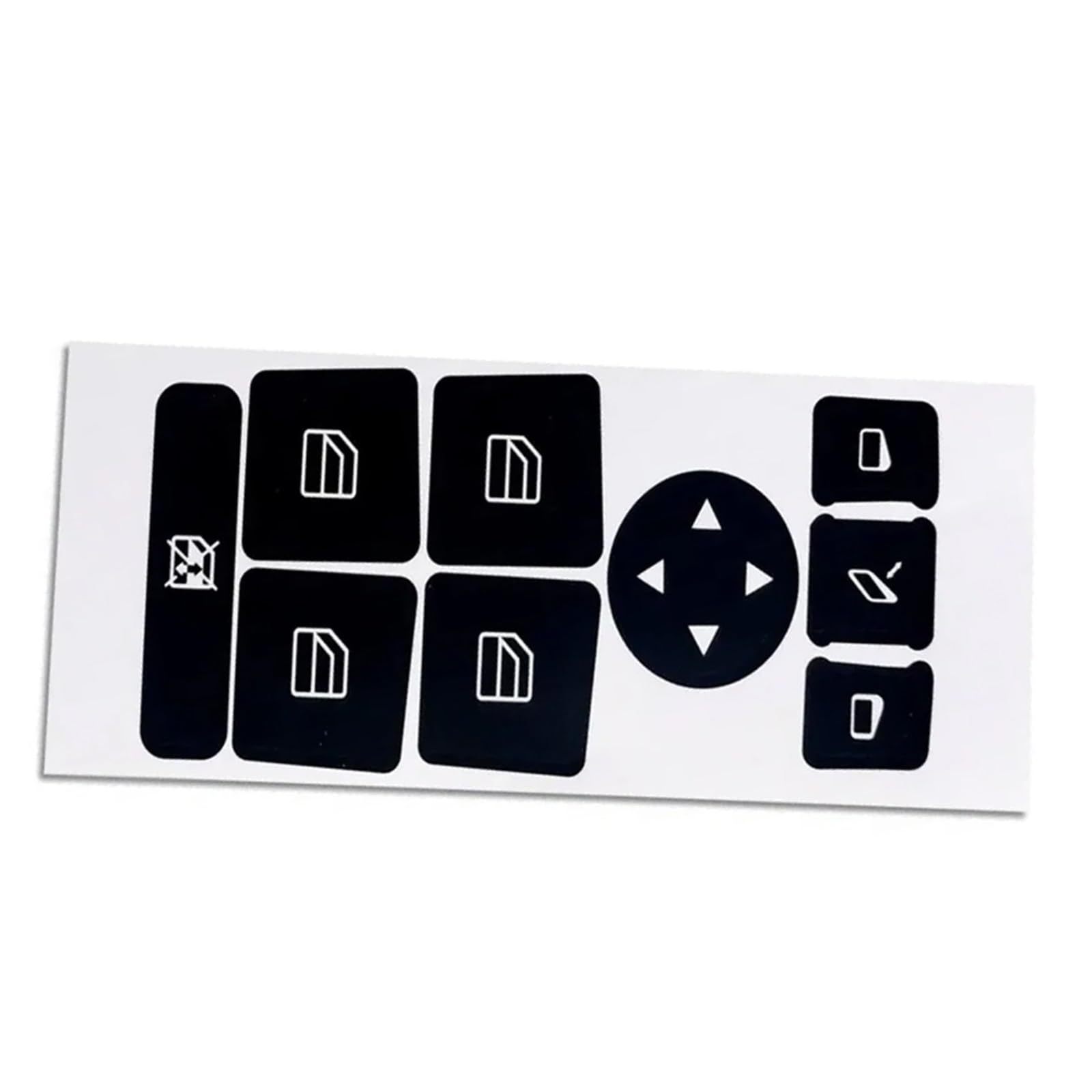Repair Patch Compatible with Benz 2007 2008 2009 2010-2014 Car Button Repair Decal Steering Wheel AC Window Button Repair Decals Sticker Headlight Climate Switch(Window)