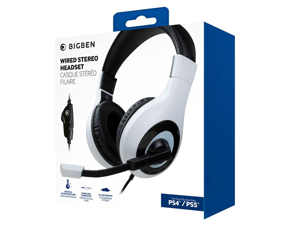 Nacon Blanco - Auriculares Gaming Estéreo Con Cable Para Ps5 Y Ps4 - (Ps5)