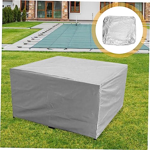 Housse de mobilier de jardin imperméable bâche protection extérieur table chaise 160x160x80 - 8