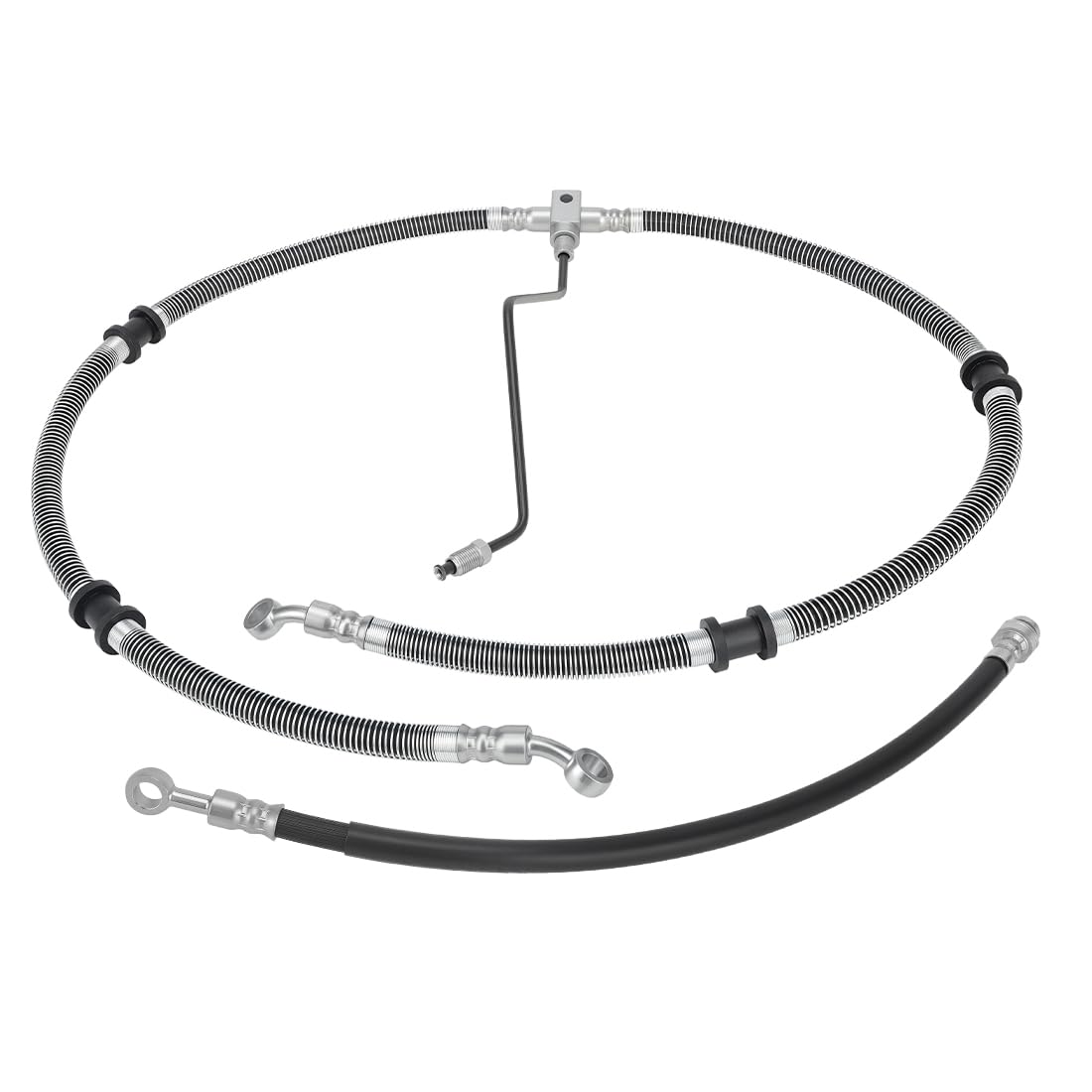 Vorderschläuche Bremsleitung passend für Yama-ha Kodiak 400 450 Grizzly 350 400 450 Bruin 350 Auto 2x4 4x4 2003-2014