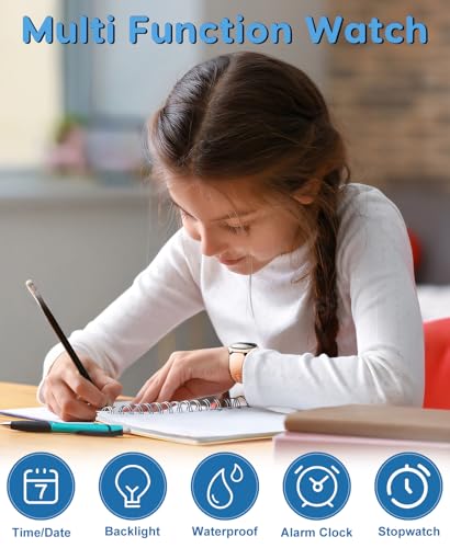 Beeasy Kids Watch for 5-15 Year Old Boys Girls Digital Watch Multifunctional 5ATM Waterproof Alarm Calendar Chronograph LED Wrist Watch for Children Student Kids Gift Idea2