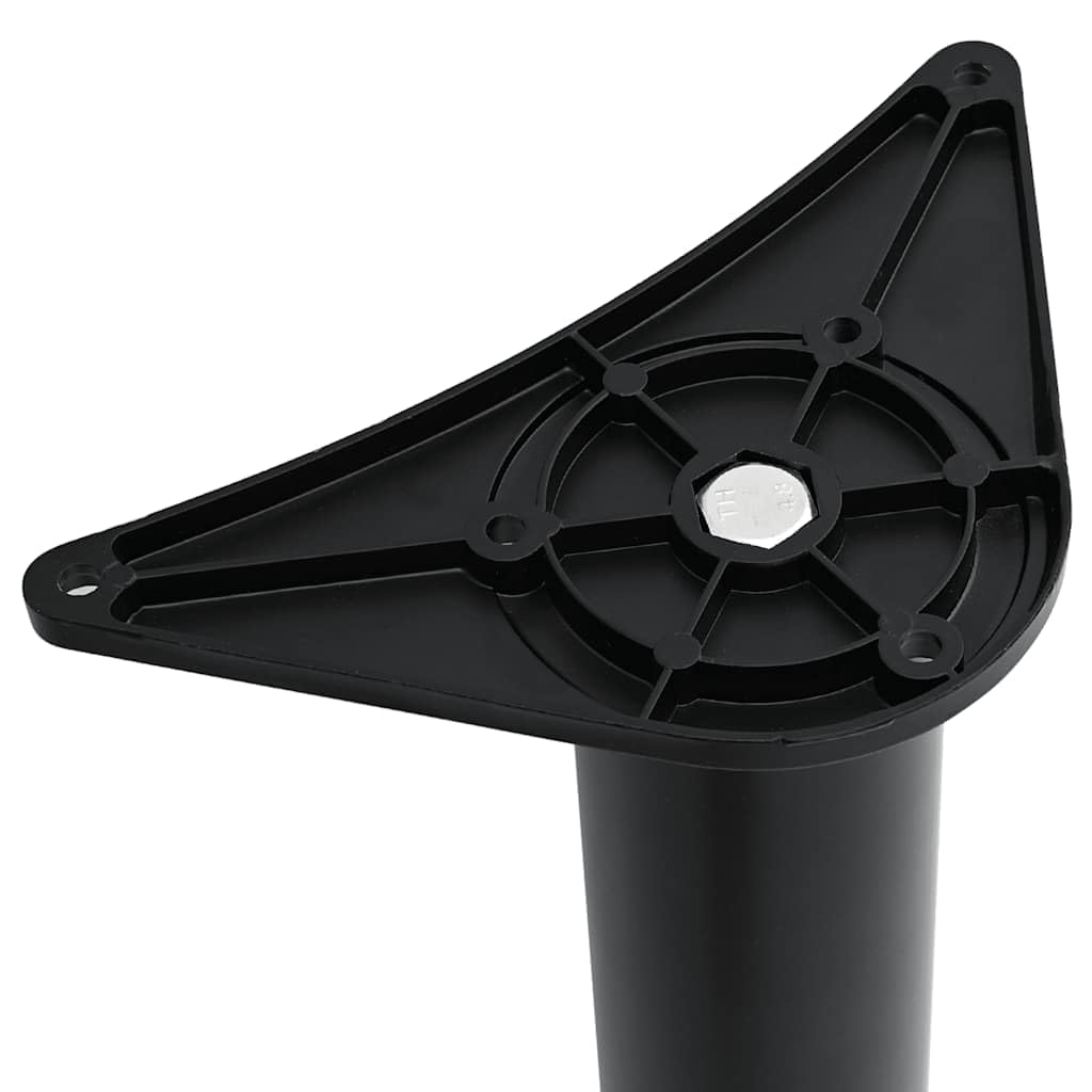Gambe da tavolo regolabili in 4 altezze, nero, 1100 mm, set di 4