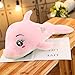 LEIhhdy 60cm-110cm Cartoon Carino Arcobaleno Delfino Super Carino Peluche farcito Oceano Animale Bambola Cuscino Mare Bambino Ragazza Compleanno Regali kawaii-60cm, Rosa