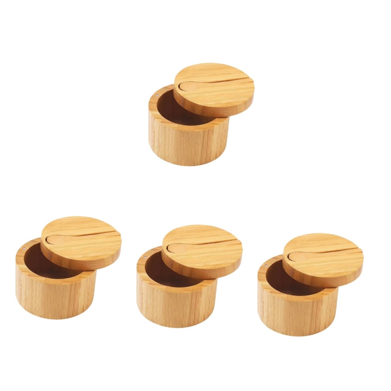 4pezzi Contenitore Per Spezie Con Coperchio Magnetico Scatola Per Condimenti Rotonda Per Perfetta Per Cucina e Campeggio