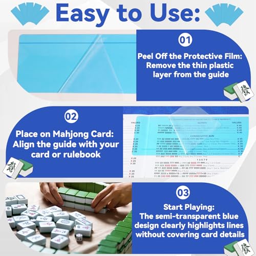 Mahjong Line Finder Guides para Cartas (Paquete 10) miniatura 5