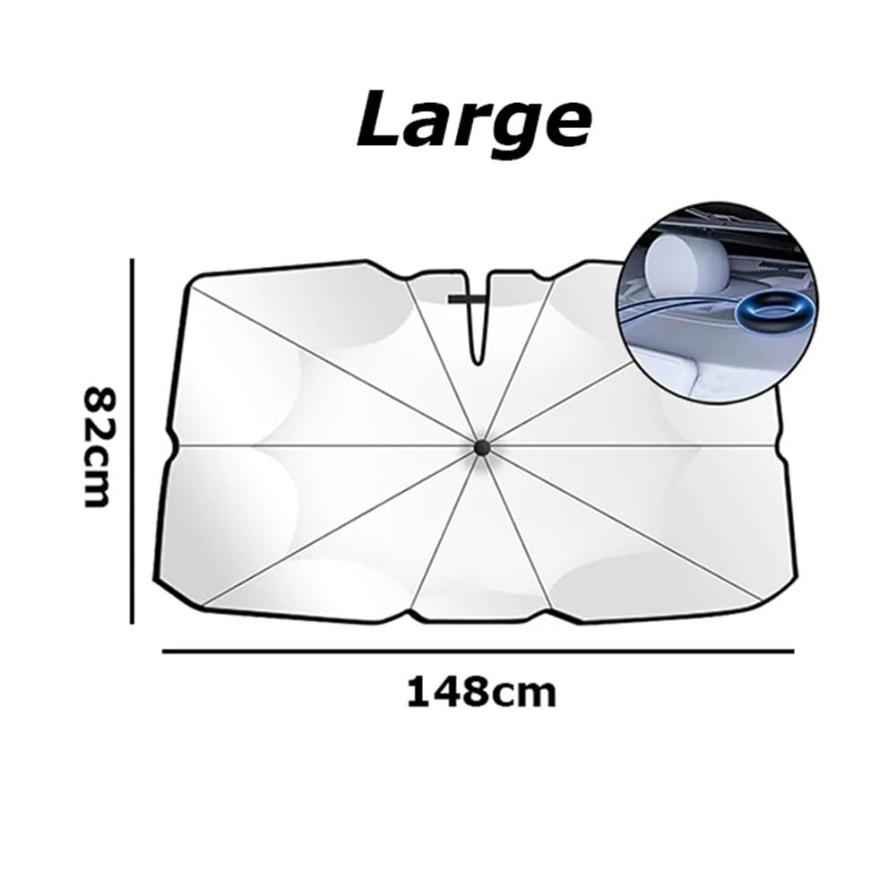 Parasole Per Parabrezza Auto Parasole Auto Pieghevole Parabrezza Auto Parasole Per Ombrellone Copertura Per Finestrino Anteriore Blocco Raggi UV E Protezione Dal Calore Solare Parasole ( Size : L )