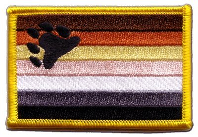 Flaggenfritze Banderas Parche Gay Pride Bear Bandera Patch + Gratis Pegatinas Cover